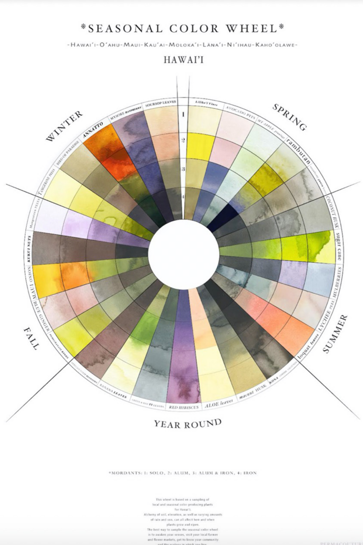 The Seasonal Color Wheel by Sasha Duerr - Hawai'i